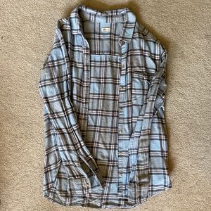 Women’s Hollister light blue flannel